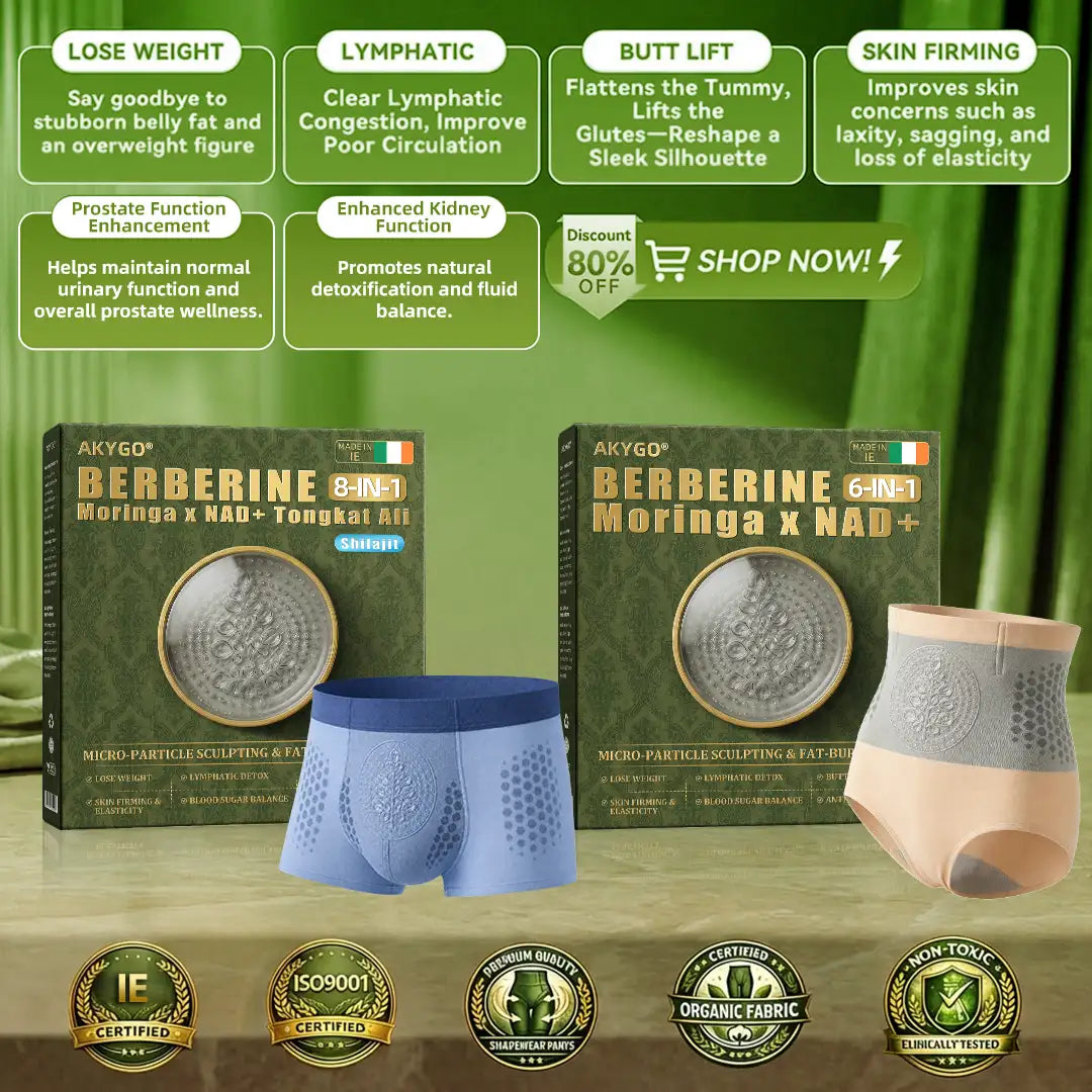 𝐀𝐤𝐲𝐠𝐨® 𝟐𝟎𝟐𝟔 𝐌𝐨𝐫𝐢𝐧𝐠𝐚 x 𝐁𝐞𝐫𝐛𝐞𝐫𝐢𝐧𝐞 x 𝐍𝐀𝐃+ 𝟔-𝐈𝐧-𝟏 𝐌𝐢𝐜𝐫𝐨-𝐏𝐚𝐫𝐭𝐢𝐜𝐥𝐞 𝐒𝐜𝐮𝐥𝐩𝐭𝐢𝐧𝐠 & 𝐅𝐚𝐭-𝐁𝐮𝐫𝐧 𝐒𝐡𝐨𝐫𝐭𝐬 (Women + Men with Enhanced Male Vitality Blend)