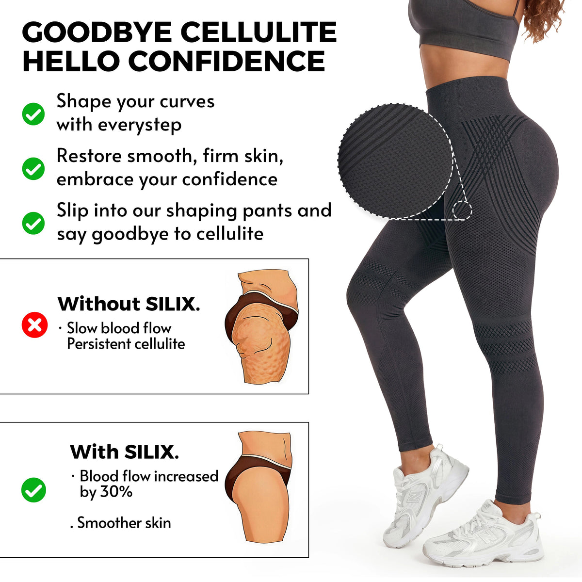 3D anti-cellulite shaping leggings - image 2