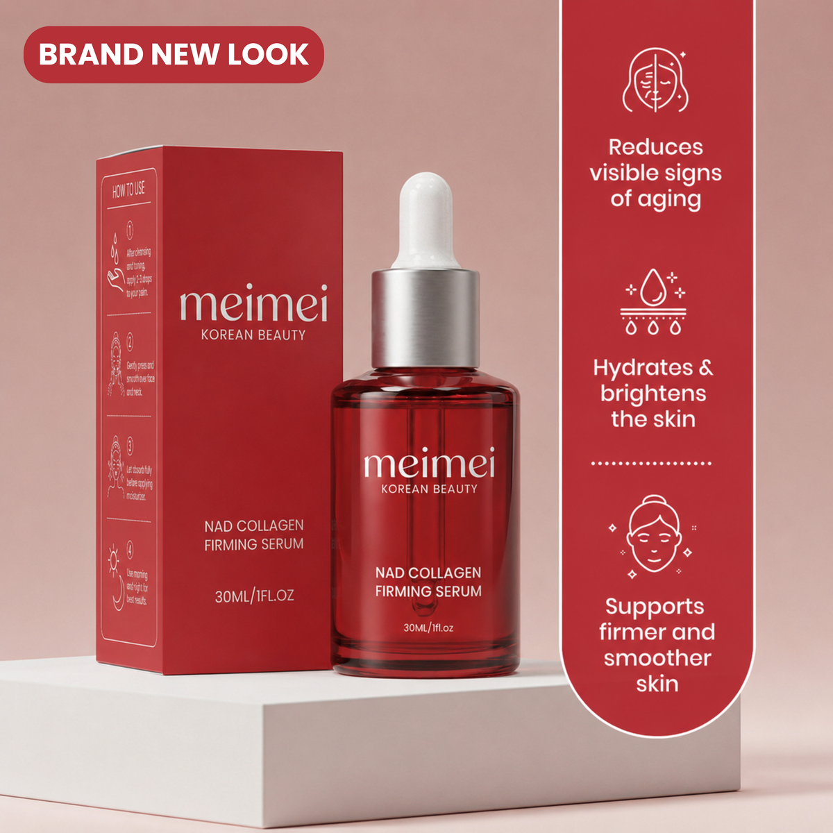 Fight Wrinkles & Sagging Skin with NAD+ Firming Serum✨