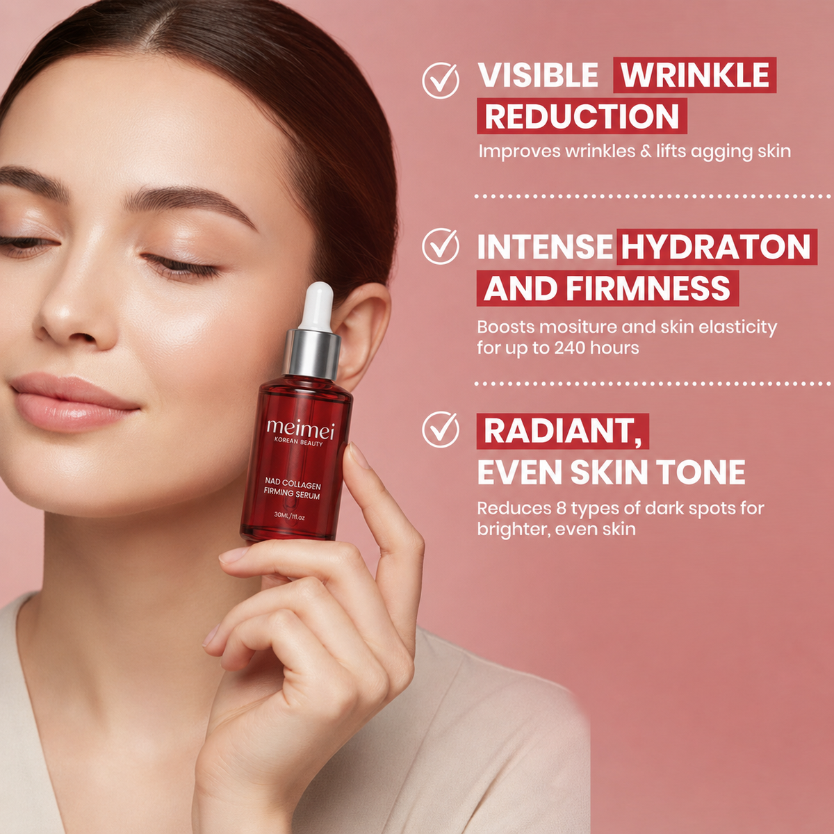 Fight Wrinkles & Sagging Skin with NAD+ Firming Serum✨