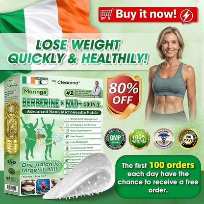 | 𝐎𝐟𝐟𝐢𝐜𝐢𝐚𝐥 🇮🇪 𝐈𝐫𝐞𝐥𝐚𝐧𝐝 𝐒𝐭𝐨𝐫𝐞 | 🧑‍⚕️🌿 𝐂𝐥𝐞𝐚𝐫𝐞𝐧𝐚® 𝐌𝐨𝐫𝐢𝐧𝐠𝐚 · 𝐁𝐞𝐫𝐛𝐞𝐫𝐢𝐧𝐞 × 𝐍𝐀𝐃+ 𝟏𝟎-𝐢𝐧-𝟏 𝐀𝐝𝐯𝐚𝐧𝐜𝐞𝐝 𝐍𝐚𝐧𝐨 𝐌𝐢𝐜𝐫𝐨𝐧𝐞𝐞𝐝𝐥𝐞 𝐏𝐚𝐭𝐜𝐡 — 𝐎𝐧𝐜𝐞 𝐃𝐚𝐢𝐥𝐲, 𝐕𝐢𝐬𝐢𝐛𝐥𝐞 𝐑𝐞𝐬𝐮𝐥𝐭𝐬 𝐢𝐧 𝟕 𝐃𝐚𝐲𝐬